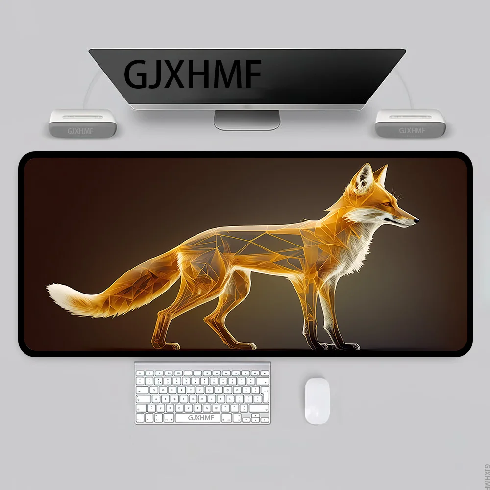 XXL Mausepad golden Fox Desk Mat Gaming Mat Pad on The Table Office Gamer Accessorie Keyboard Mat XL Mouse Pad Mouse carpet