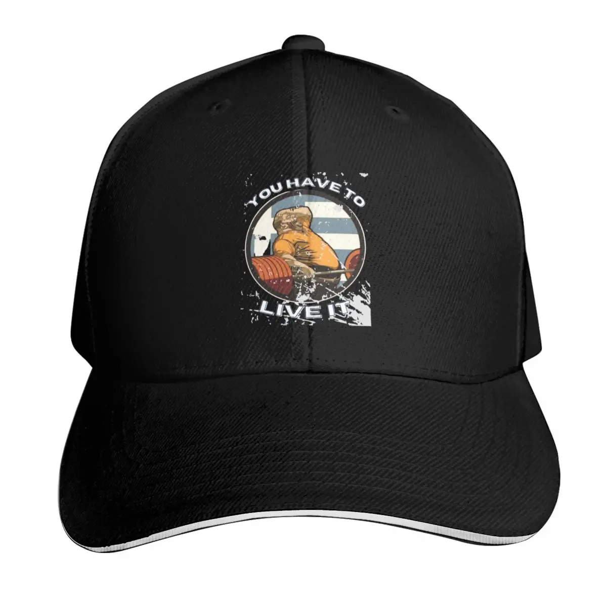 kyriakos grizzly 'You Have to Live it' Baseball Cap Low Profile Unstructured Unisex for Men Women Outdoor Golf Running Hiking