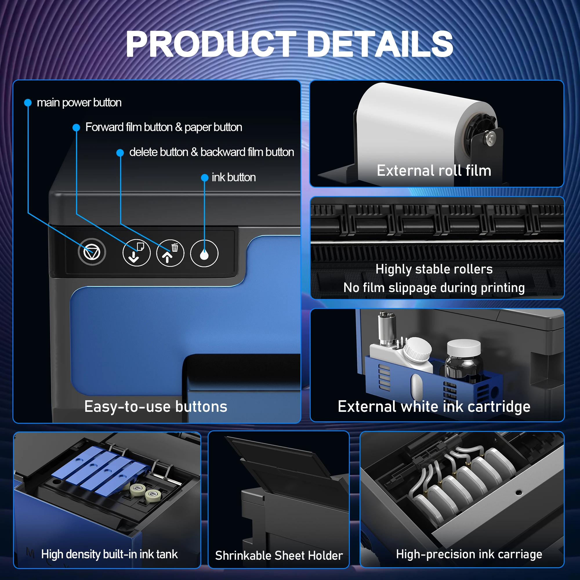 Direto para Filme Máquina de Impressão de Transferência, Impressora DTF, A3 XP600, DTF, A3, DTF, A3, DTF, A4, Dtf, Impressora com Alimentador de Rolos, Todos os Têxteis