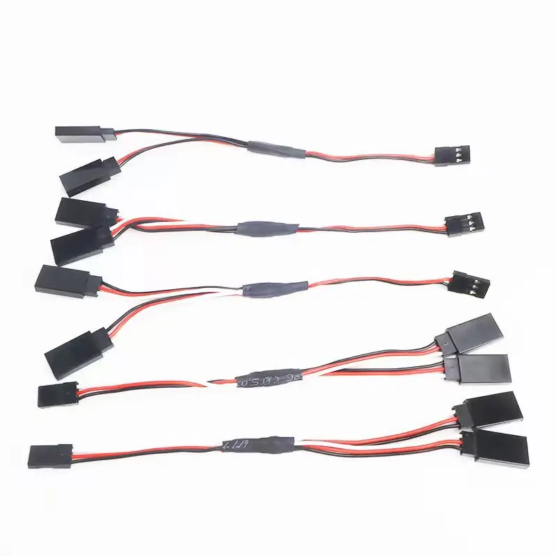 10 Stück/Los 100mm 150MM 200MM 300MM 500MM 1000MM Y-Verlängerungskabel für RC Futaba JR Servo-Teile DIY RC-Modellteile – Detail 4