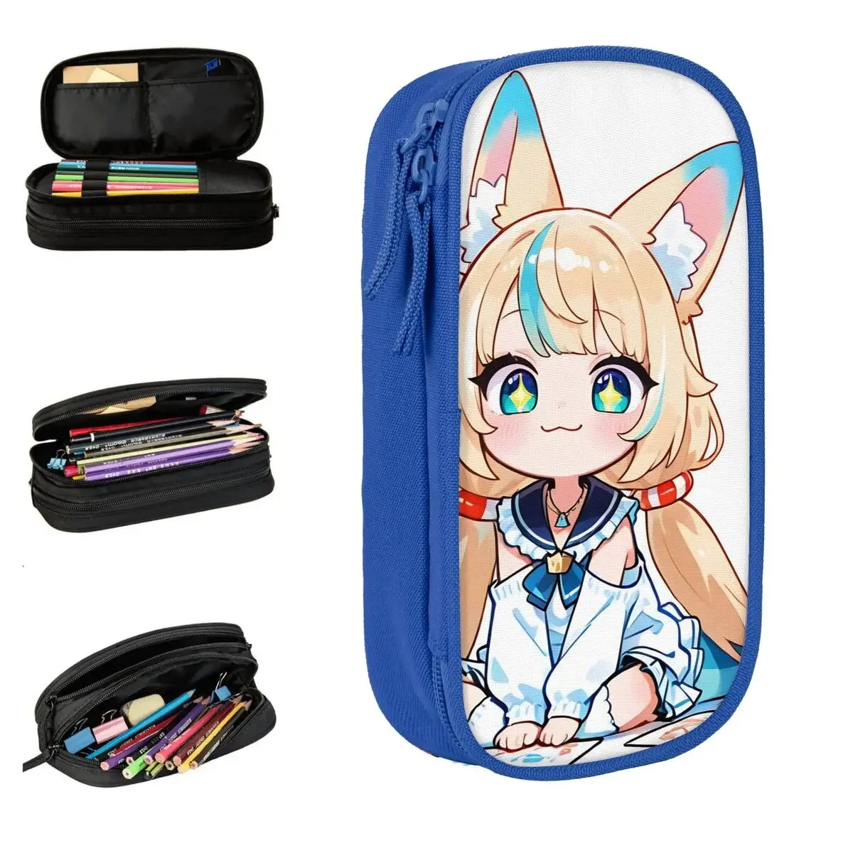 Sameko Saba Pencil Case Fashion Pen Bags Girls Boys Big Capacity School Supplies Cosmetic Pencilcases