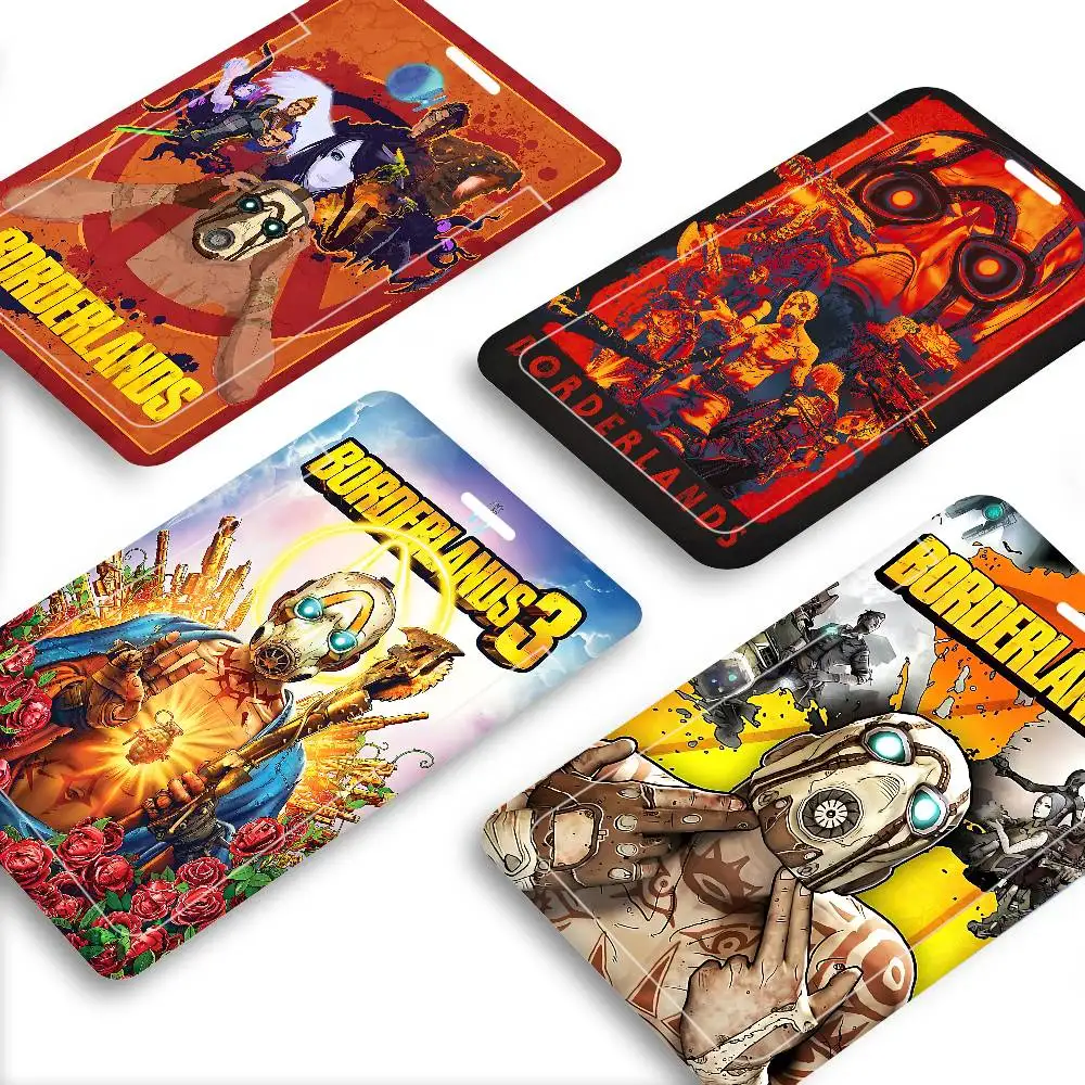 

Game Of B-Borderlands Working Bank Credit Card Holders With Long Lanyard Employee Name ID Card Cover Holder Nurse Accessories