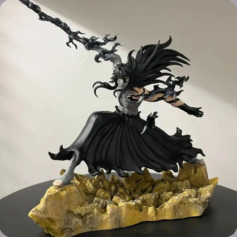 

Bleach Ichigo Hollowfied Action Figure 23cm Anime Statue Getsuga Tensho Desktop Decoration Collectible Toy Gift