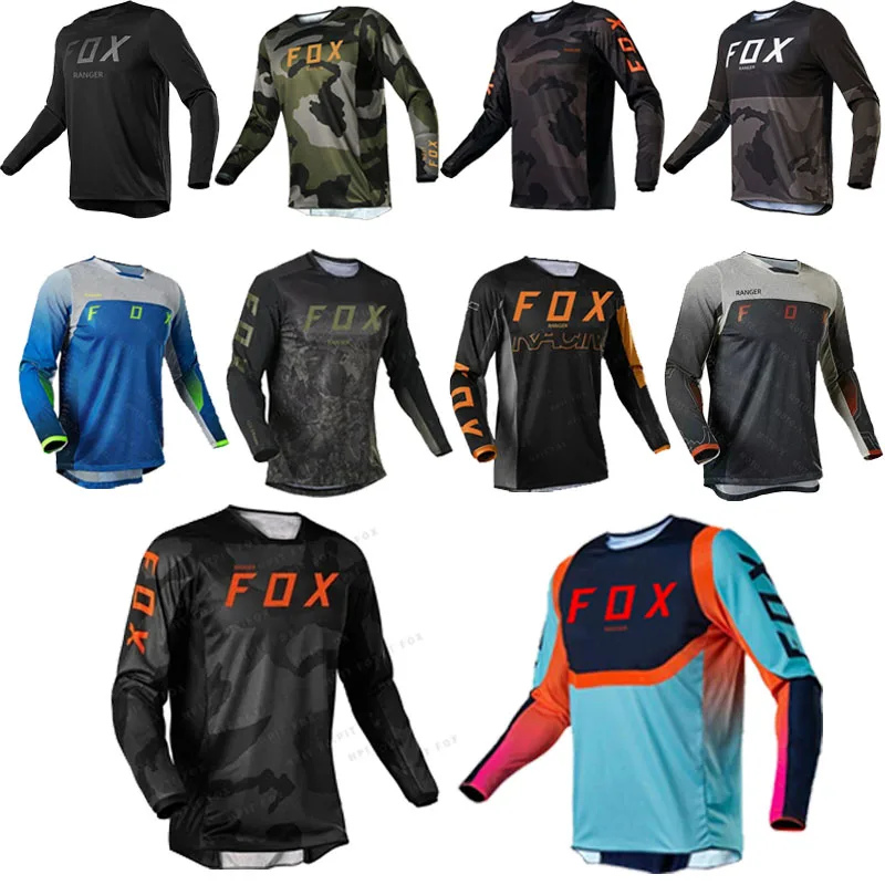 

Ranger Fox DH Racing Downhill Jersey Mountain Bike Motorcycle Cycling Crossmax Shirt Ciclismo Clothes for Men MTB Jersey MX