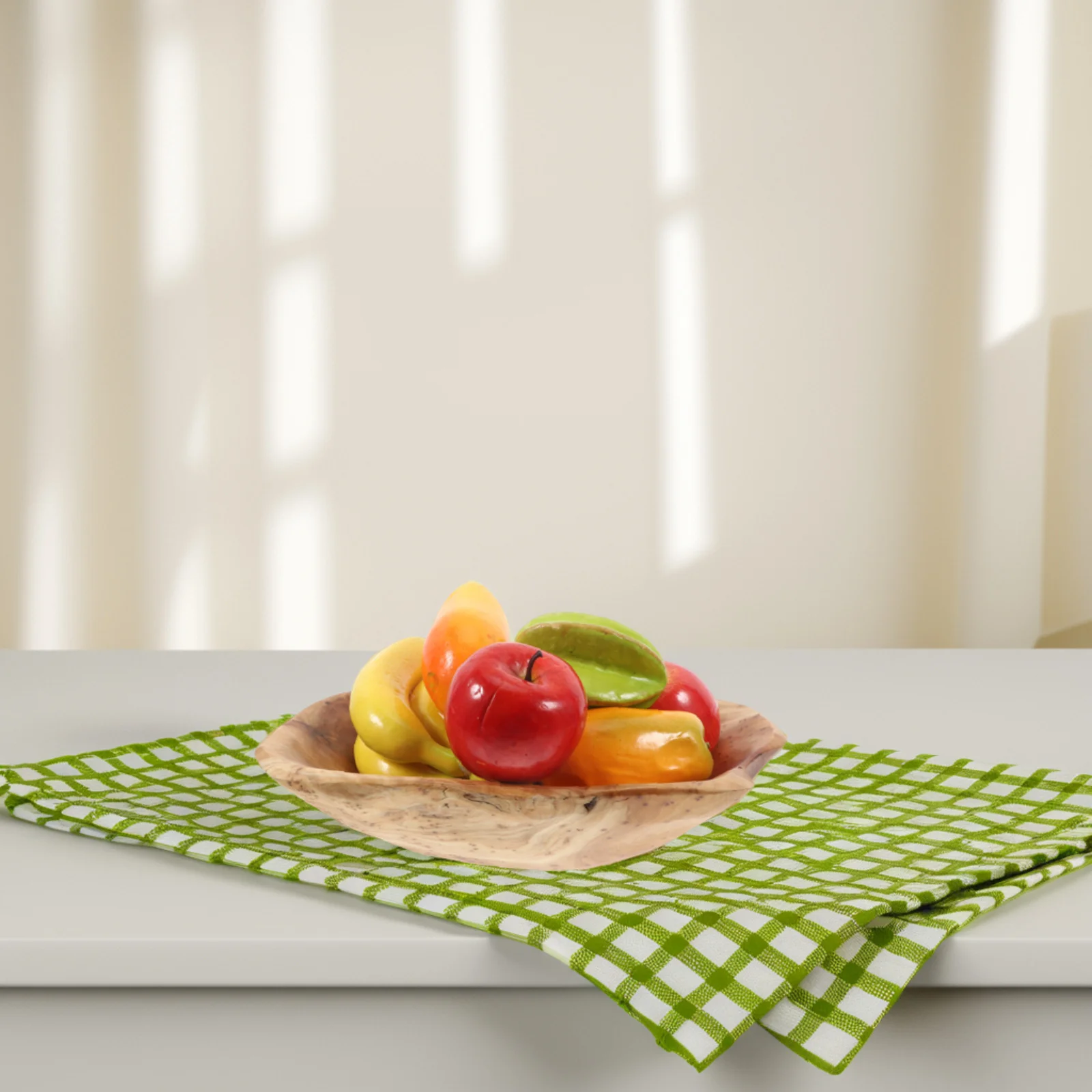 

Unique Root Shaped Wooden Fruit Bowl Handmade Natural Carving Design for Living Room Dining Table Decorative Snack Serving