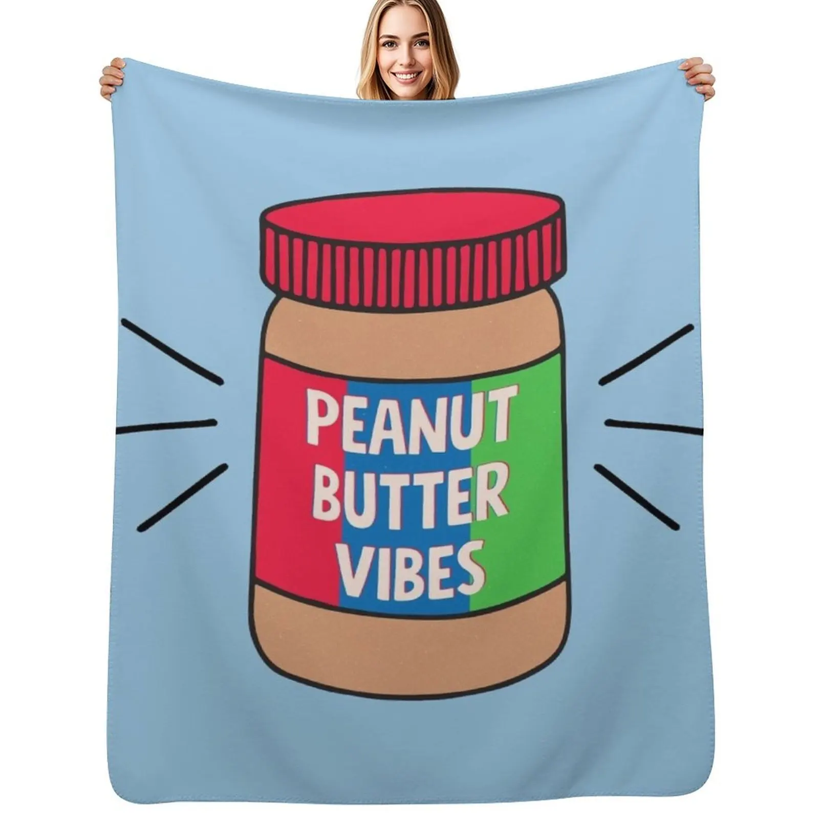 Peanut Butter Throw Blanket Soft Big heavy to sleep Plush Sofa Quilt Fashion Sofas Soft Plaid Blankets