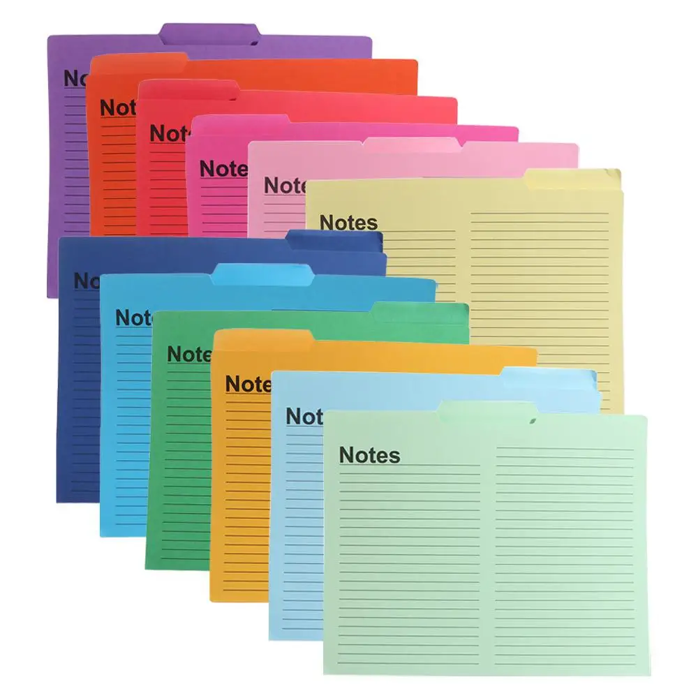 Desktop Storage Writable Manila Folder Multifunctional Large Capacity Writing Notes a4 File Organizer Lineate Document Holder