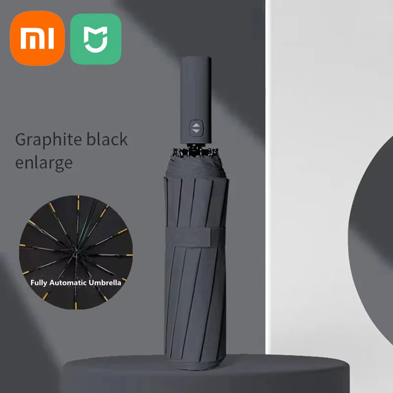 Xiaomi Umbrella 24 Bone Solid Color Automatic Umbrella Collapsible Waterproof Outdoor Sunshade UV Protection Automatic Umbrella