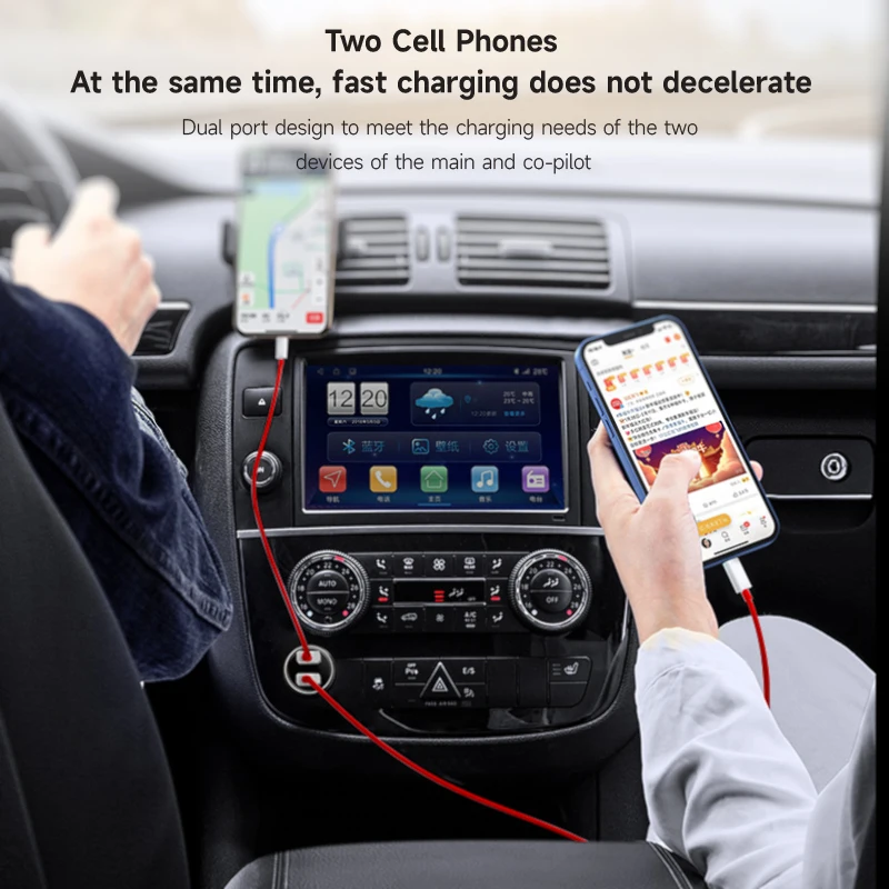 Für oneplus 65w Auto ladegerät 30w Warp Dash Charge Dual USB Schnell ladung Autotelefon adapter für einen plus 10 9 pro 9r 8t 7 6 nord 2 – Detail 7