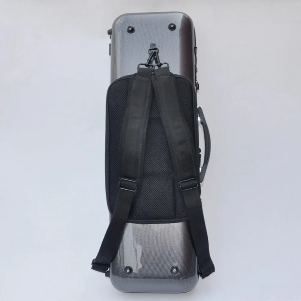 Carbon Fiber 4x4 Violin Case Portable Double-shoulder Combination Lock Professional Violin Cases Musical Instruments Parts