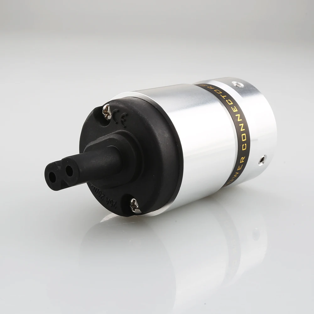 Audiocrast الشكل 8 IEC C7 التوصيل الصوت كابل الطاقة IEC أنثى التوصيل الكهربائي محول مأخذ التوصيل موصل الألومنيوم