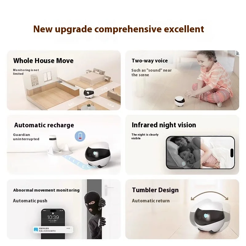 Enabot EBO AIR Intelligent Robot EBO SE Wireless Camera Robot Remote Monitoring Pet Realtime Custom Companion Robot Home Camera