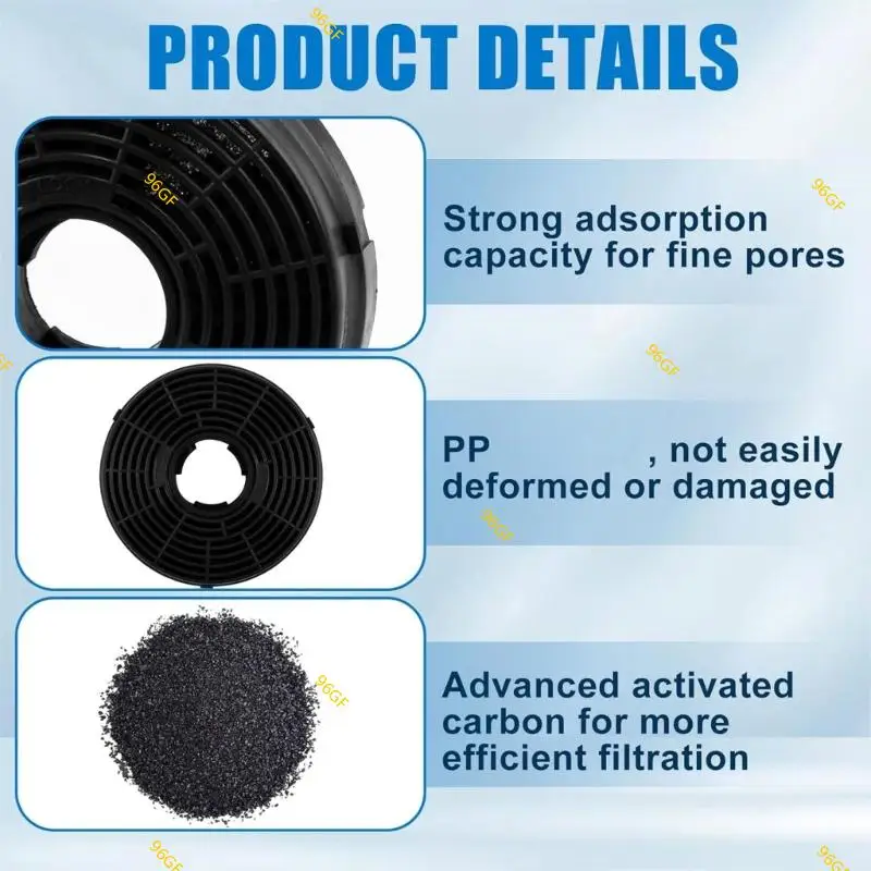 مجموعة 96GF من 2 مستخرج مرشح غطاء محرك السيارة مرشح المطبخ مرشح مرشح مرشح مستخرج مناسبة لأنظمة تهوية المطبخ