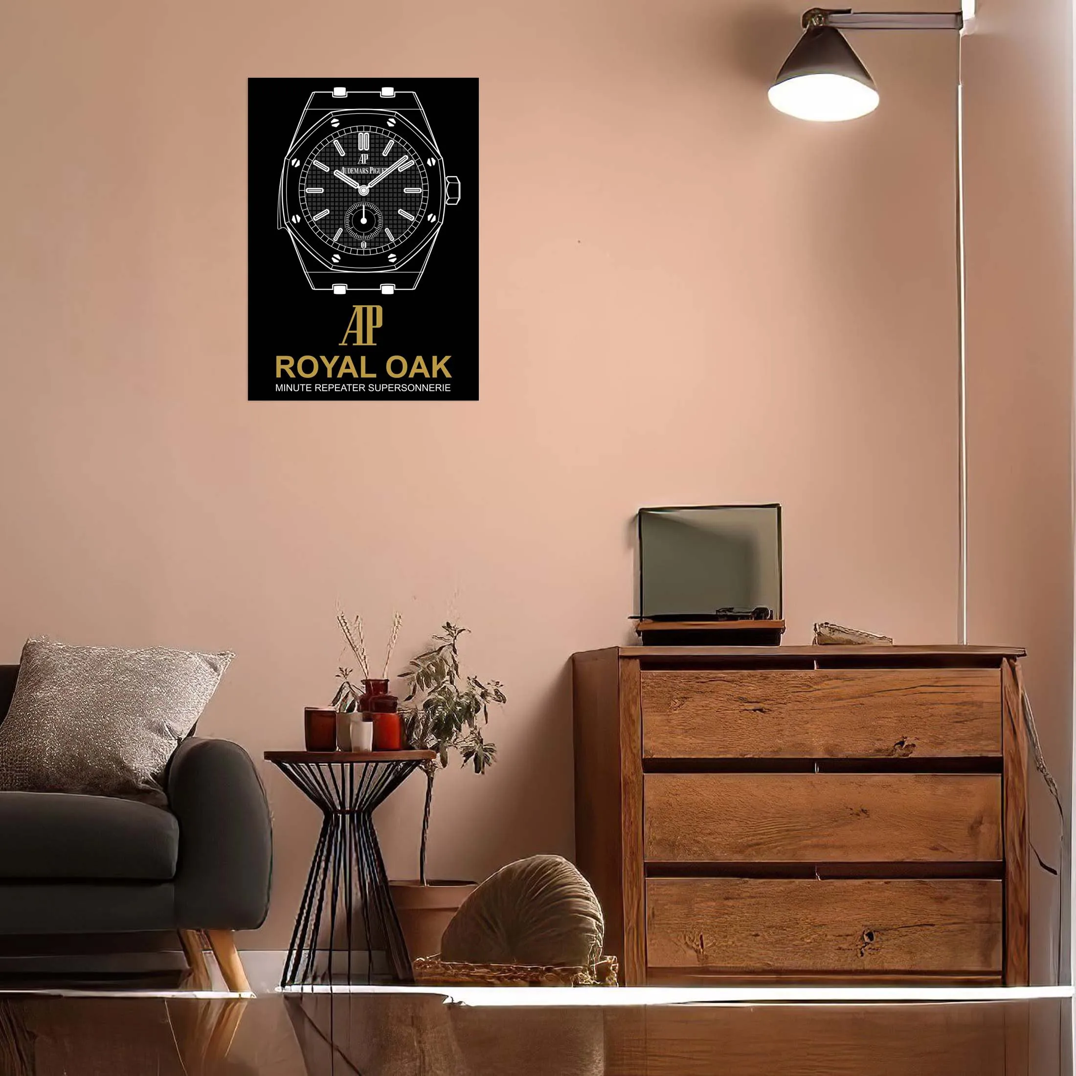 ROYAL OAK Tinplate Sign Classic Watches Poster Decoration Wall Decor Living Room Retro Metal Sign Plaque for Wall Art Decoration