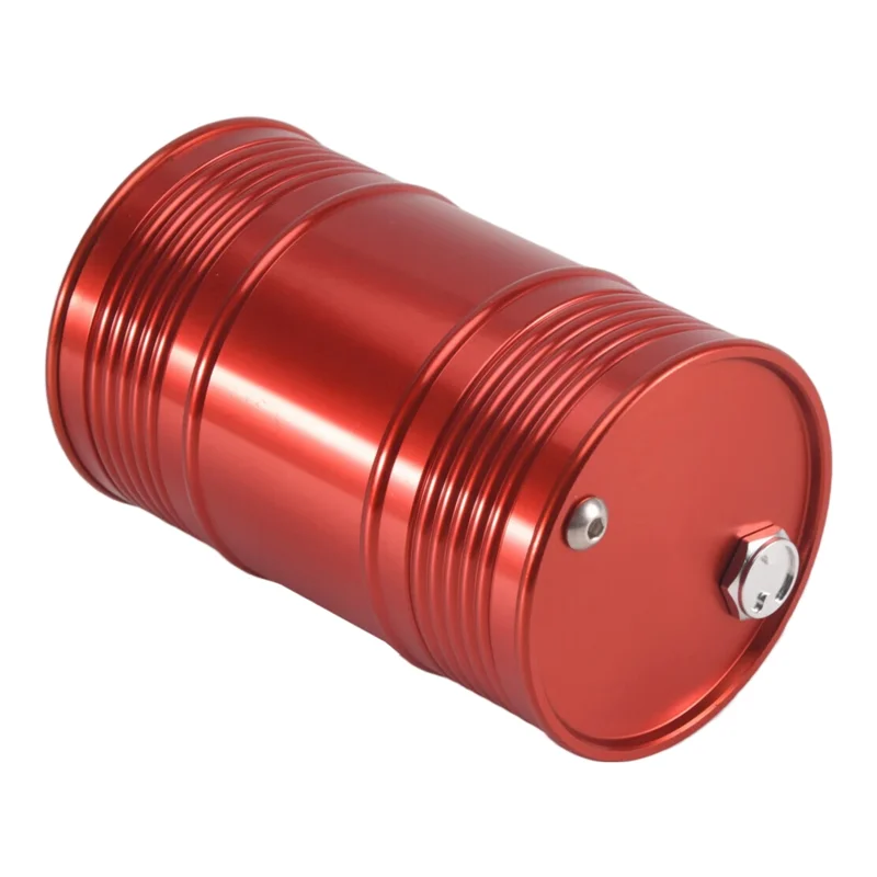 ABJL-conteneur de réservoir de carburant de tambour d'huile en métal pour 1/10 RC4WD D90 SCX10 Rock Crawler RC accessoires de décoration de voiture