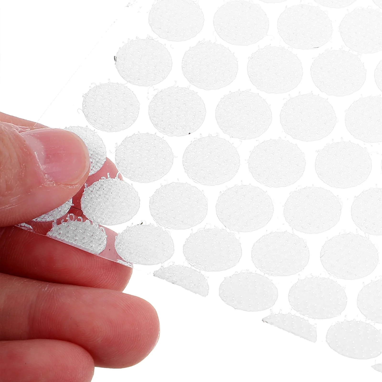 

1000pcs Round Adhesive Pads Black Heavy Duty Double Sided Hook Tapes Reusable Carpet Grippers Cushion Sofa Rug Stabilizer