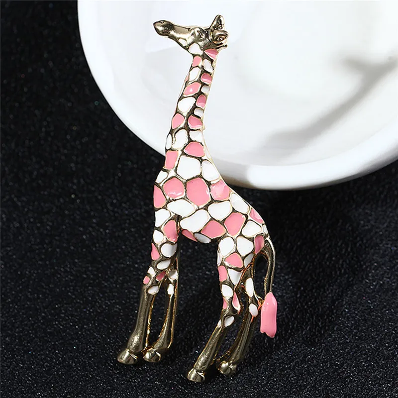 Giraffe Brooches For Women Cute Animal Brooch Pin Fashion Jewelry Color Gift For Kids Exquisite Brooch Couple Collar Jewelry Pin