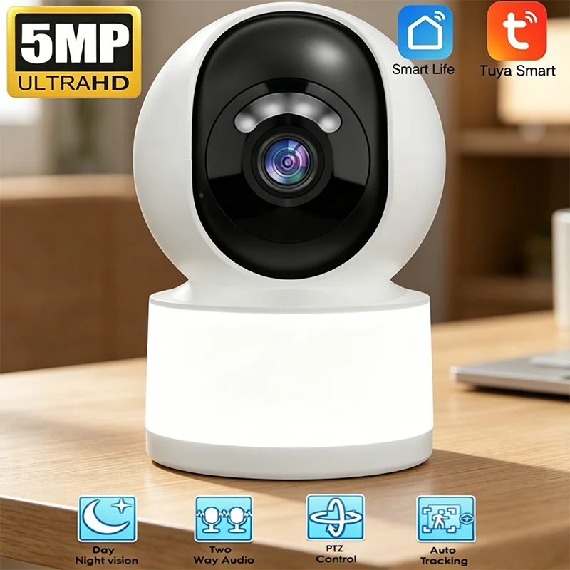 Home Security Flood Lights - Caméra de surveillance WiFi PTZ miniature