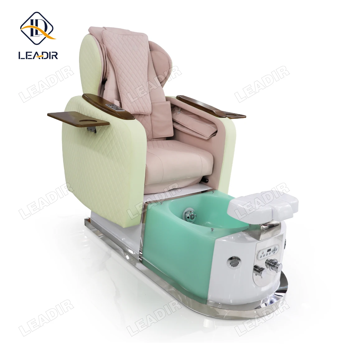 

Nail Salon Furniture Equipment Pink PU Leather Electric Reclining Massage Manicure Foot Spa Luxury Pedicure Chairs