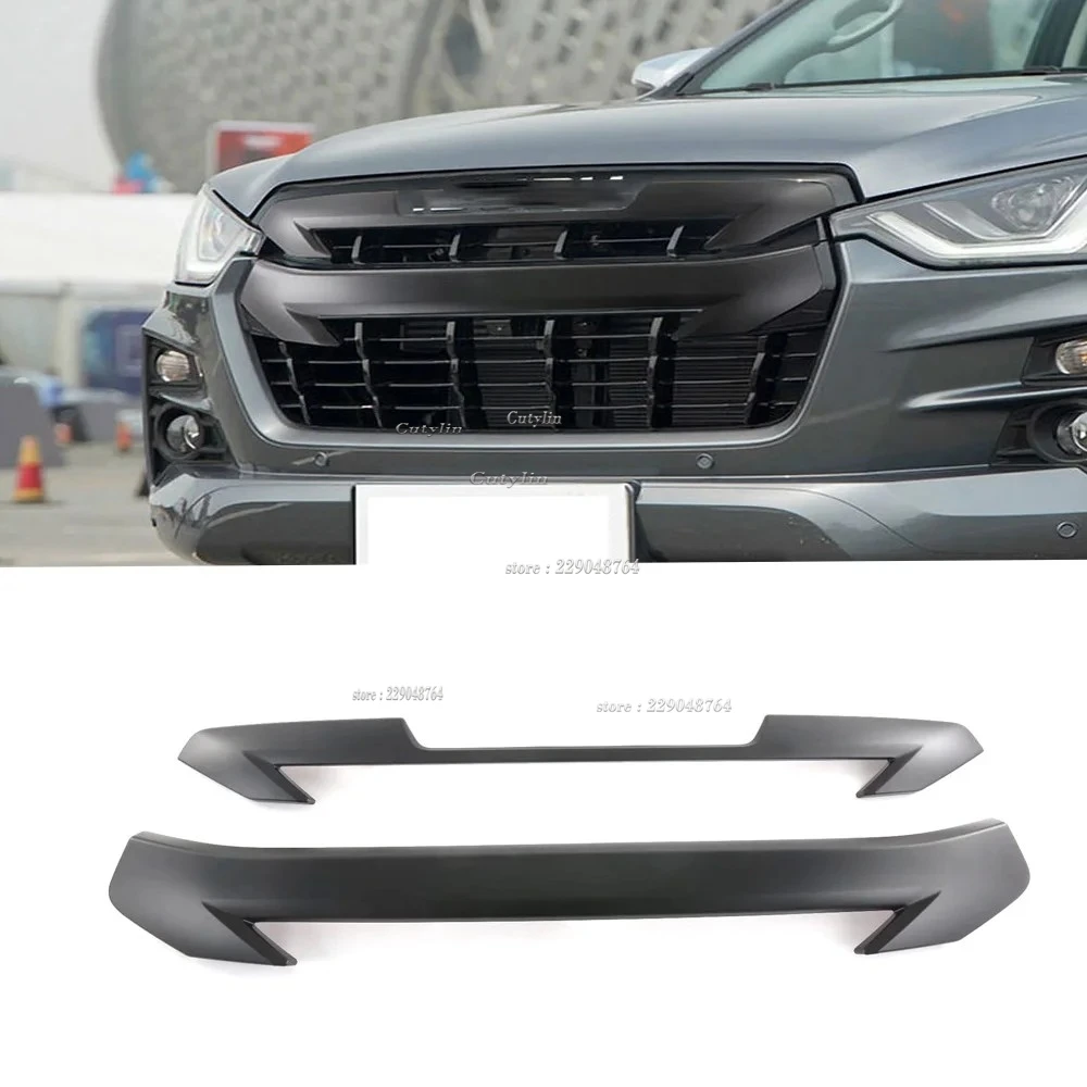for-isuzu-d-max-dmax-2021-2022-2023-black-upper-grille-racing-bumper-grill-inserts-cover-trim-car-styling-exterior-accessories