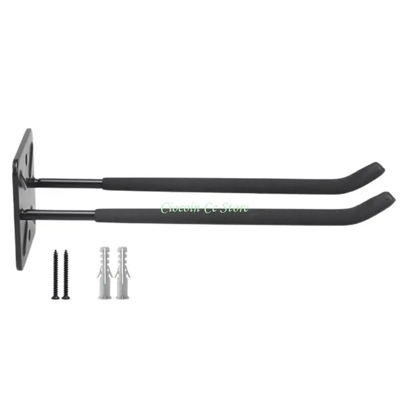 X90F Wall Mounted Kayak Paddle Rack for Canoes and Dragon Boats Storage Garage Hook Home Workshop Organization Hanger