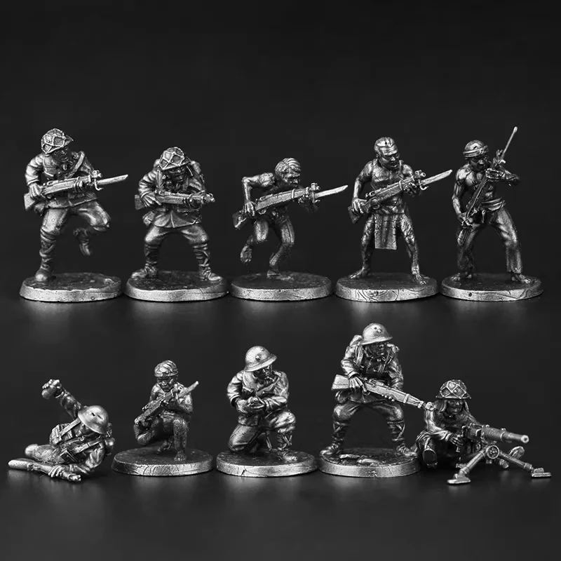

Metal Military War Army Soldier Model Desktop Car Interior Miniature Ornament Accessories Creative Board Game Pieces Figurine