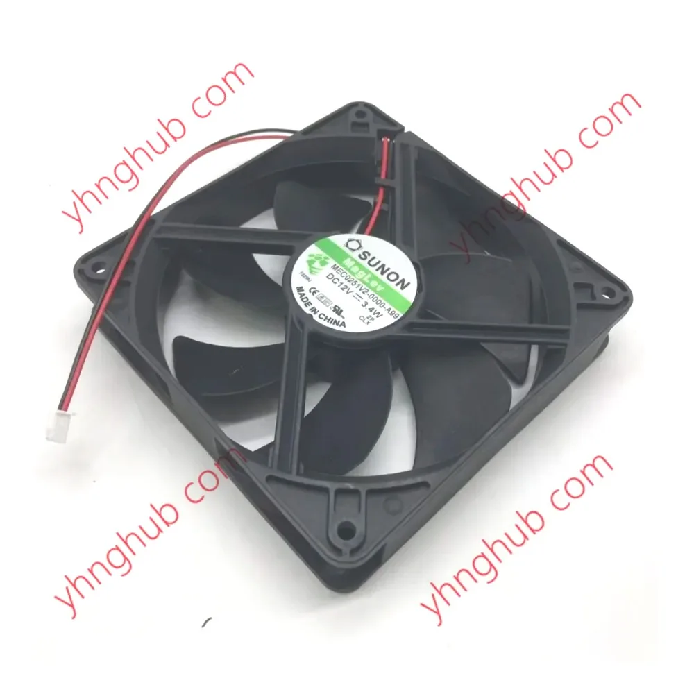 SUNON MEC0251V2-0000-A99 DC 12V 3.4W 120x120x25mm 2-Wire Server Cooling Fan Industrial Equipment Ventilation