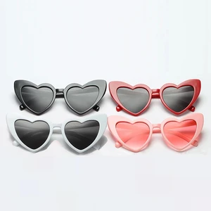 Herz -hapte Brille für Männer und Frauen Sonnenbrille Retro Love Shade Cat Eye, Uv400 Brillen, Schwarz und Weiß 10 Hauptverkaufsbrillen Coracao - №6