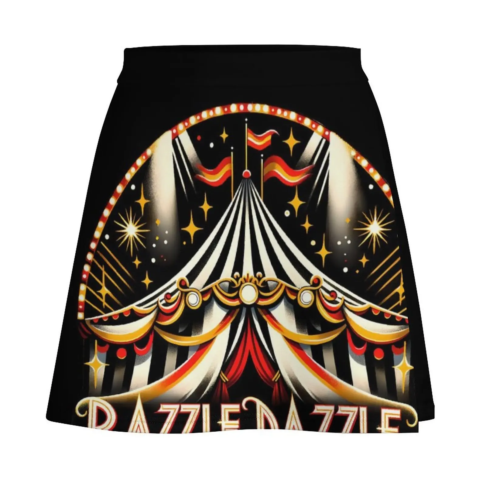 Razzle Dazzle Circus Tent Mini Skirt korean fashion midi skirt for women Mini Skirt