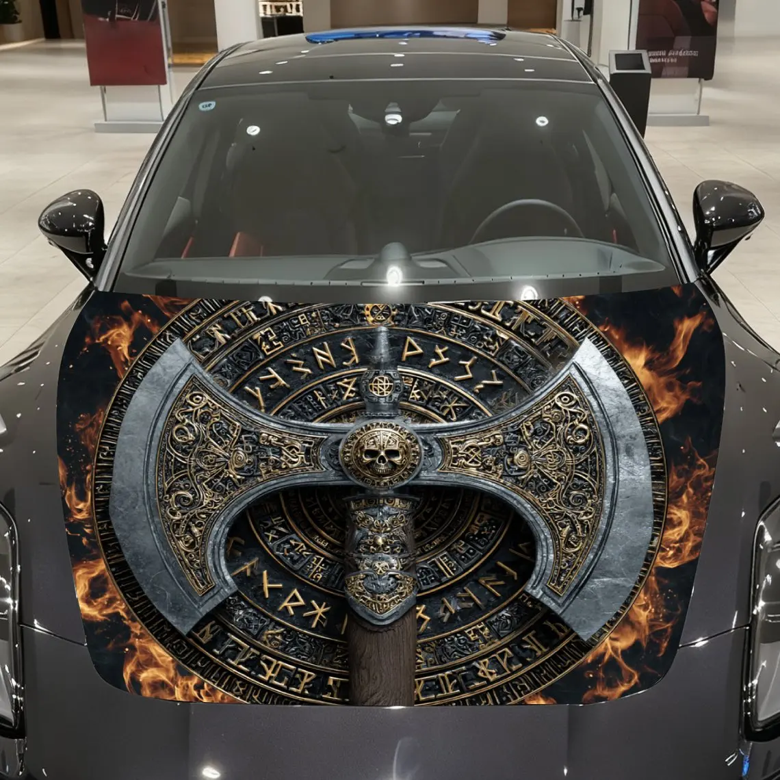 Axe Badge Car Hood …