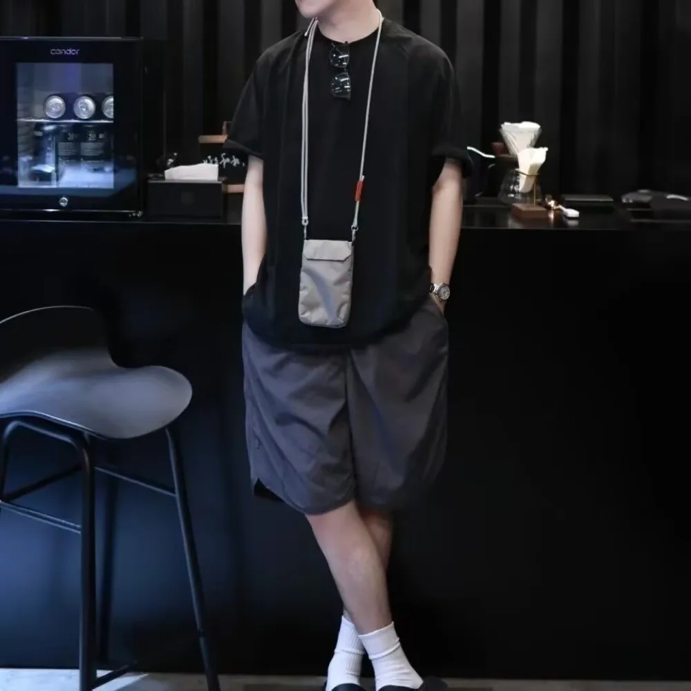 

Oxford Cloth Travel Passport Holder Large Capacity Korean Style Crossbody Bag Causal Solid Color Sports Shoulder Bag Unisex