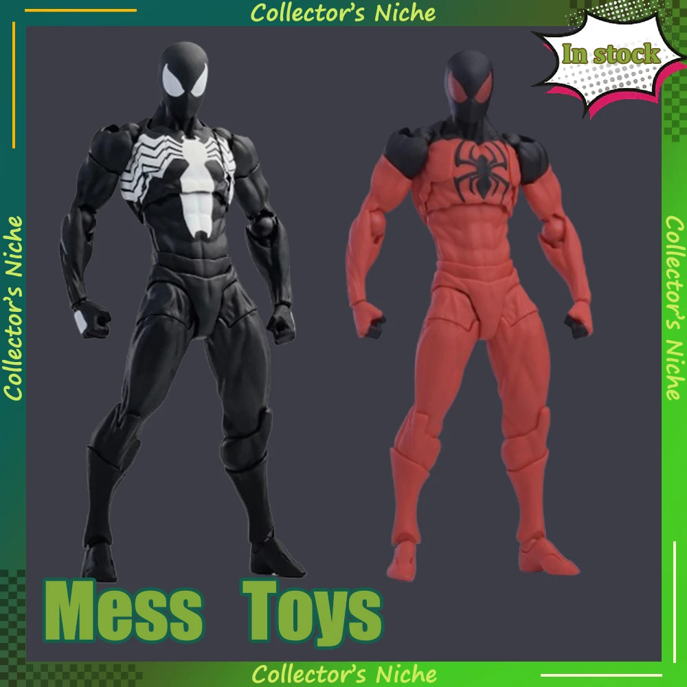 

Mess Toys Black Red Spider Scarlet Spider Kaine Parker Ct Toys Spider Black Suit Neighbor Symbiote Anime Action Figure Gift Toys