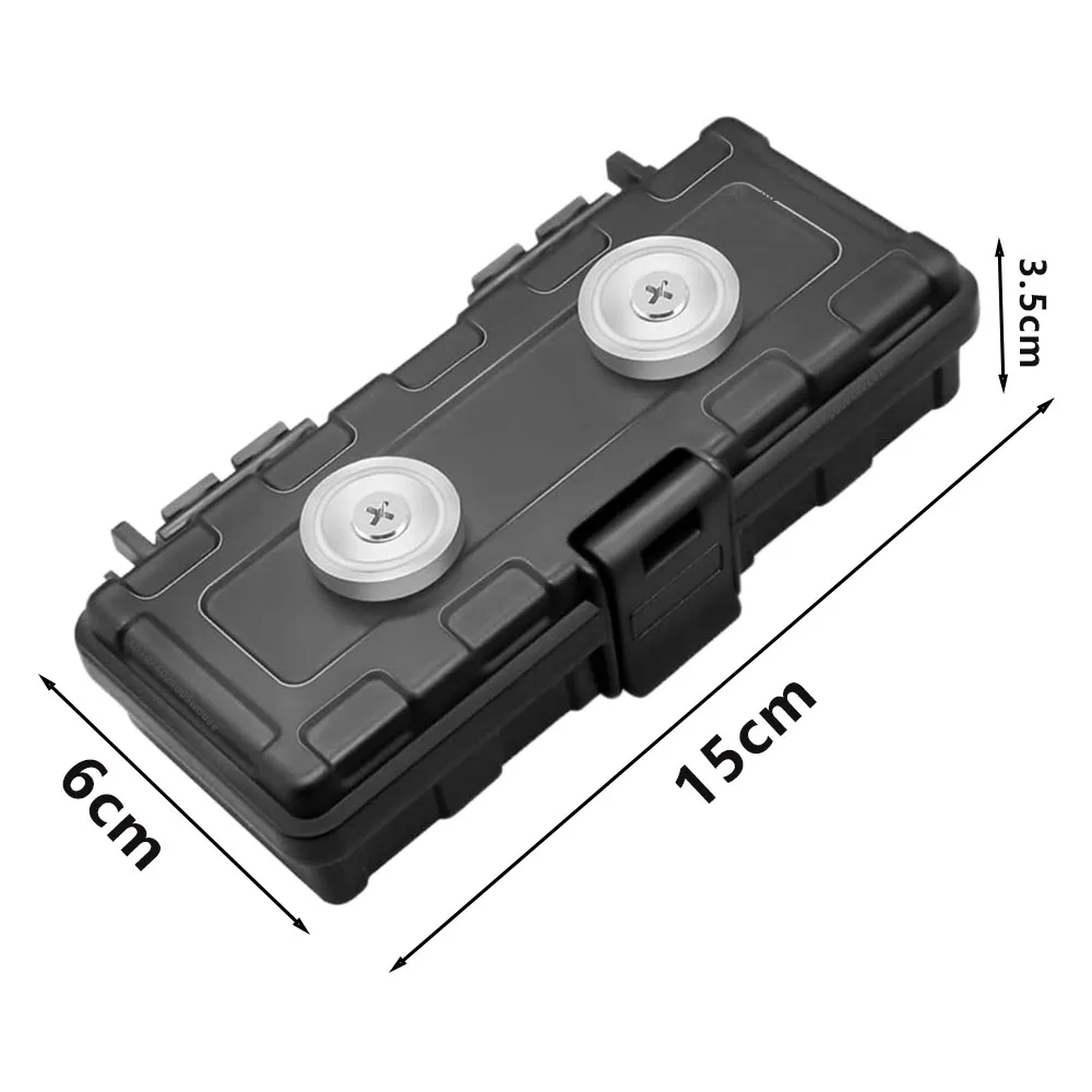 Magnetic Key Holder Under Key Hider Waterproof Hidden Car Key Case for Outdoor Travel Magnetic Key Box for Under Car Vehicles