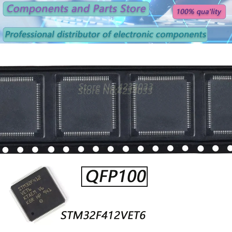 1PCS STM32F412VET6 STM32F412V STM32F4 QFP100 New Original Stock