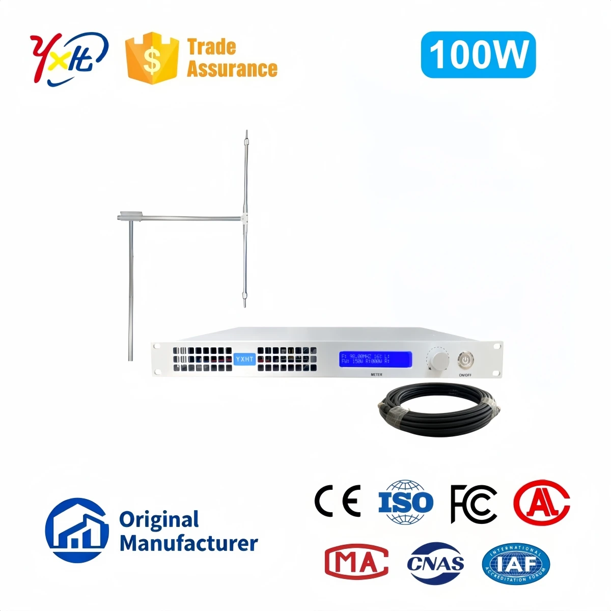 

YXHT-1, ​100W Long Range FM Transmitter Kit for Radio Stations