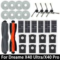For Dreame L40 ultra / X40 Ultra Robot Vacuum Accessories Dust Bags Mop Main Side Brushes Cloths HEPA Filters Spare Parts