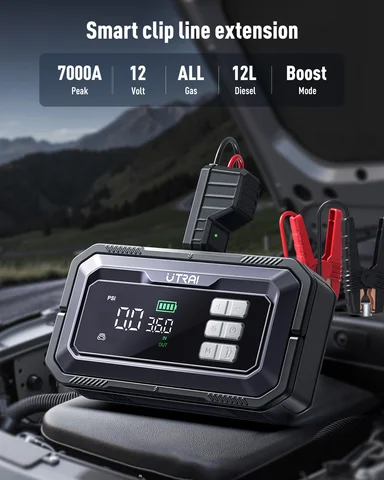 UTRAI 7000A Автомобильный стартер с компрессором и OBD диагностикой — фото модели