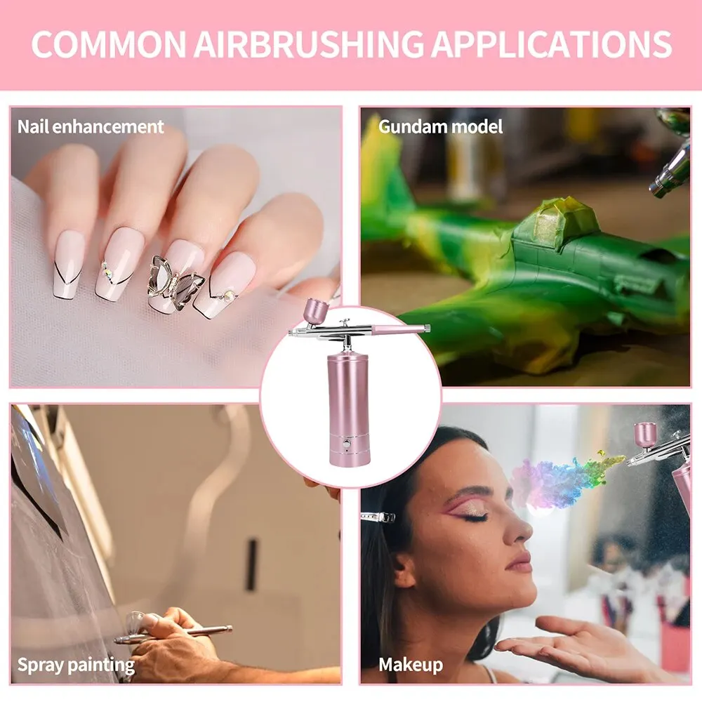 Airbrush-Kit Rechargeable Cordless Airbrush Compressor Auto Handheld Portable Wireless Air Brush for Art Makeup Model Painting