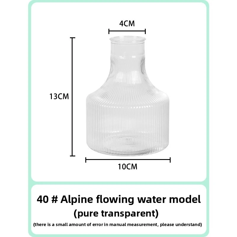 Resin transparent hydroponic vase, special flower pot for green plants, home decoration, light luxury style creative flower pot