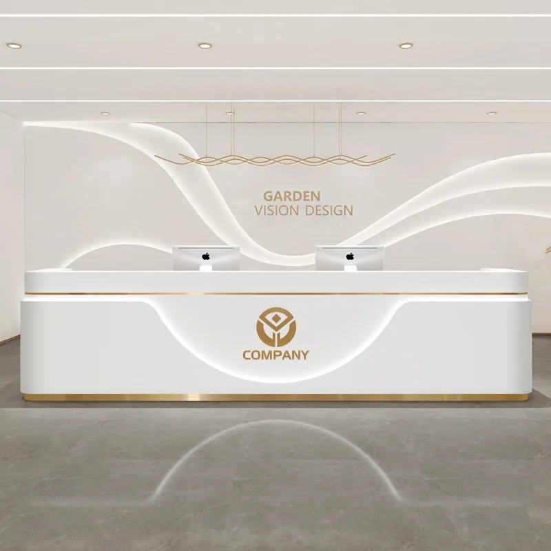 Company front desk beauty salon bar counter paint checkout page counter