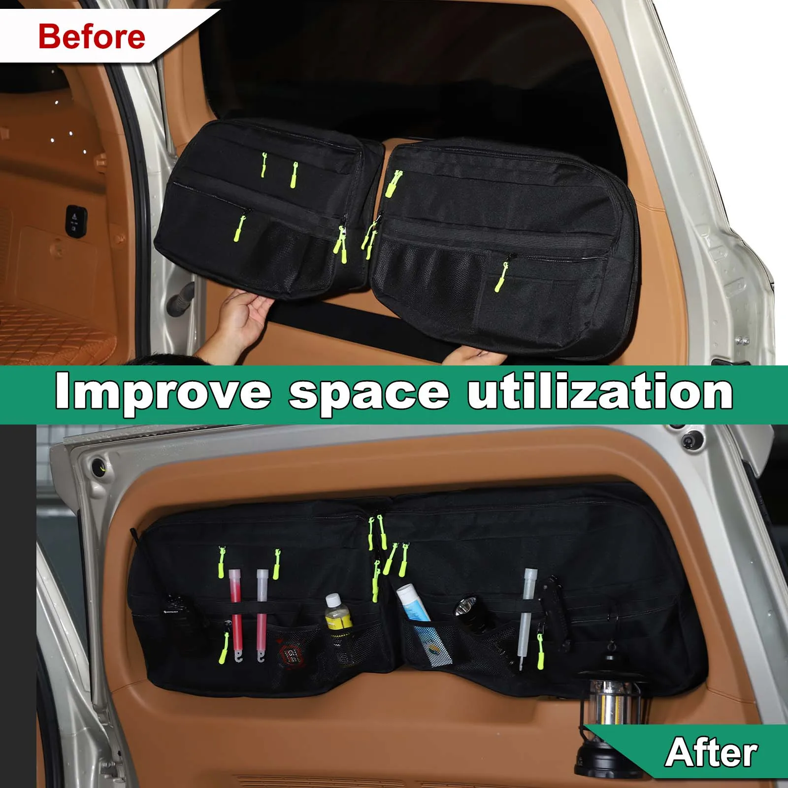 Para Great Wall Tank 500 2022 + tela Oxford, bolsa negra para ventana de puerta trasera de coche, kit de herramientas, bolsa de almacenamiento, accesorios de modificación interior