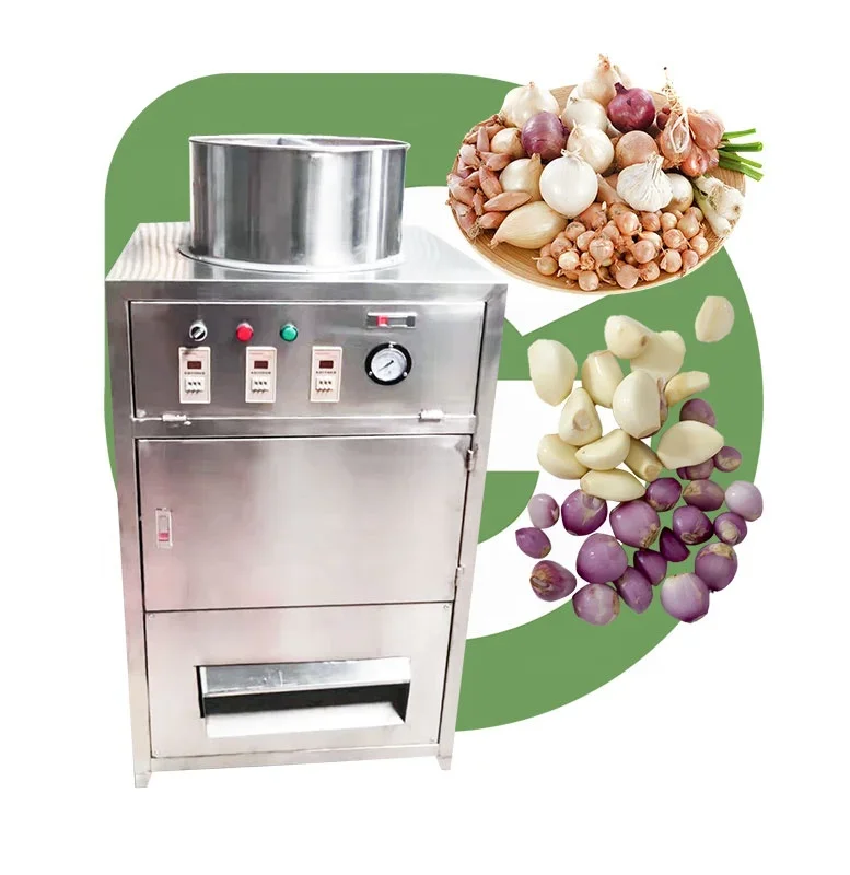 Restaurant Small Electric Pneumatic Air Compress Onion Garlic Sort and Peel Peeler Machine Automatic for Nepal Home