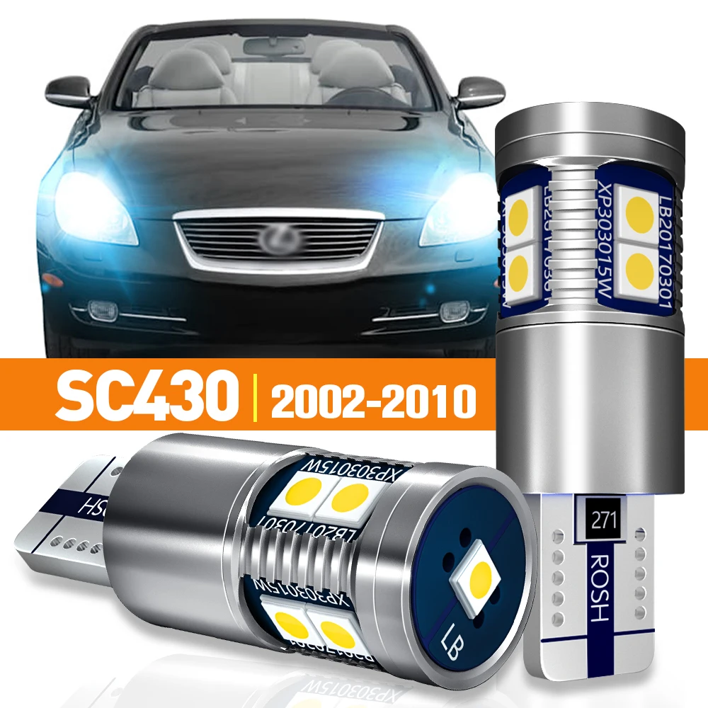 

2pcs LED Parking Clearance Light For Lexus SC430 2002 2003 2004 2005 2006 2007 2008 2009 2010 Accessories Canbus Lamp