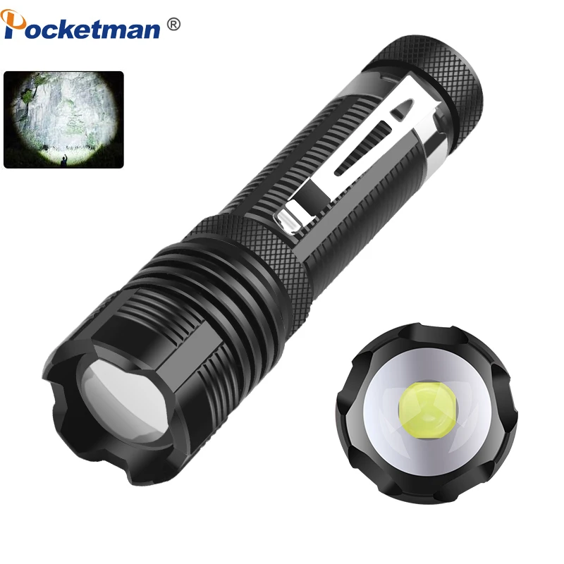 

Powerful LED Flashlight High Lumens Strong Light 5 Modes Torch Lantern P50 Handlight Waterproof Lamp Outdoor Camping Fishing