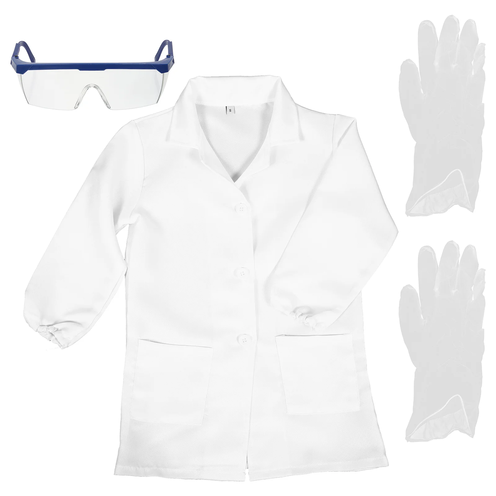Scientist Clothing Doctor Costume for Kids Laboratory Coat Dreses Science Experiment Toddler Plastic Pupils Clothes
