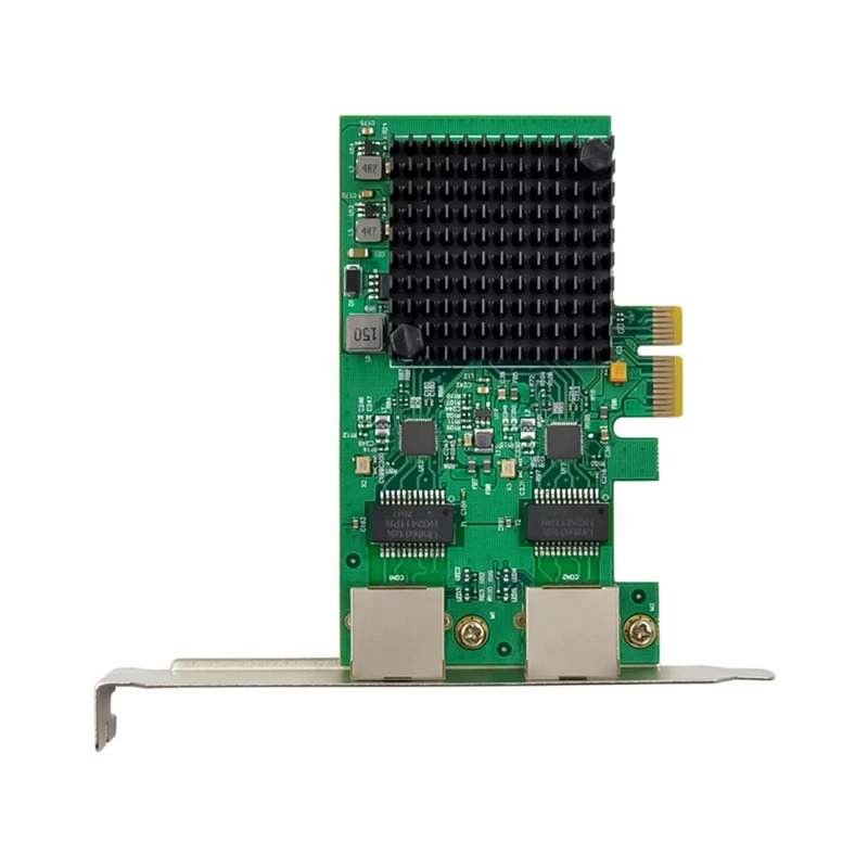 1 PCS PCI-E X1 2.5G Gigabit Server Network Card RTL8125B Dual-Port Ethernet Network Card Green