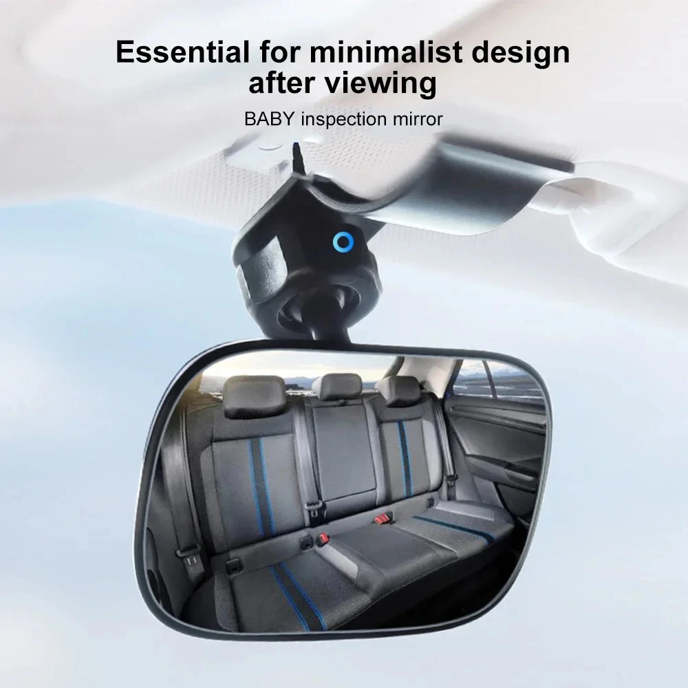 Universal 360 Adjustable Car Baby Safety Mirror for Rear Facing Car Seat Wide Angle View Anti Glare Monitor Kids Child Care
