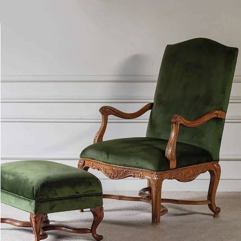 Living room home high-end tiger chair, retro style bedroom single balcony casual sofa chair