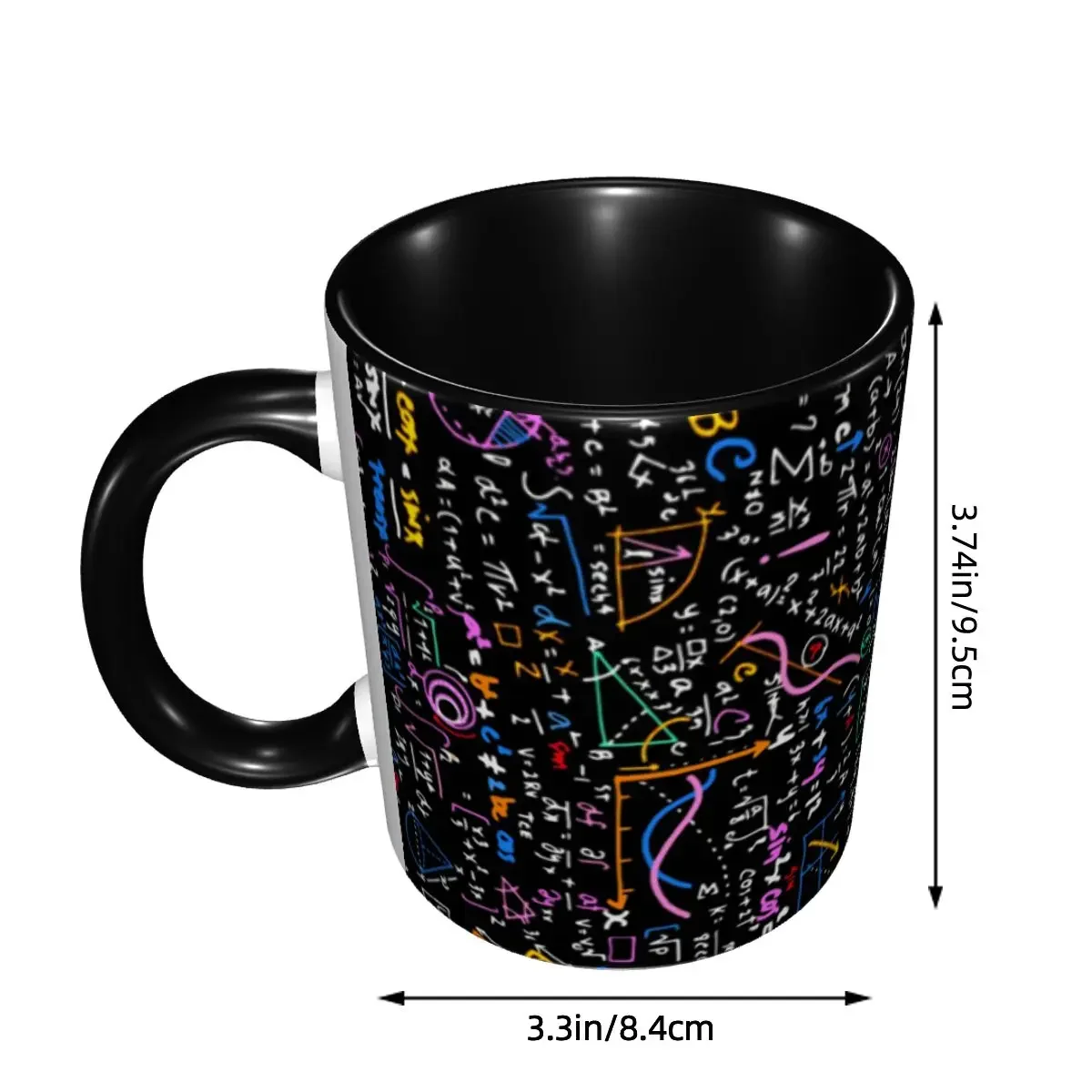 Personalized Math Linear Mathematics Education Circle Coffee Mug DIY Ceramic Milk Tea Cups