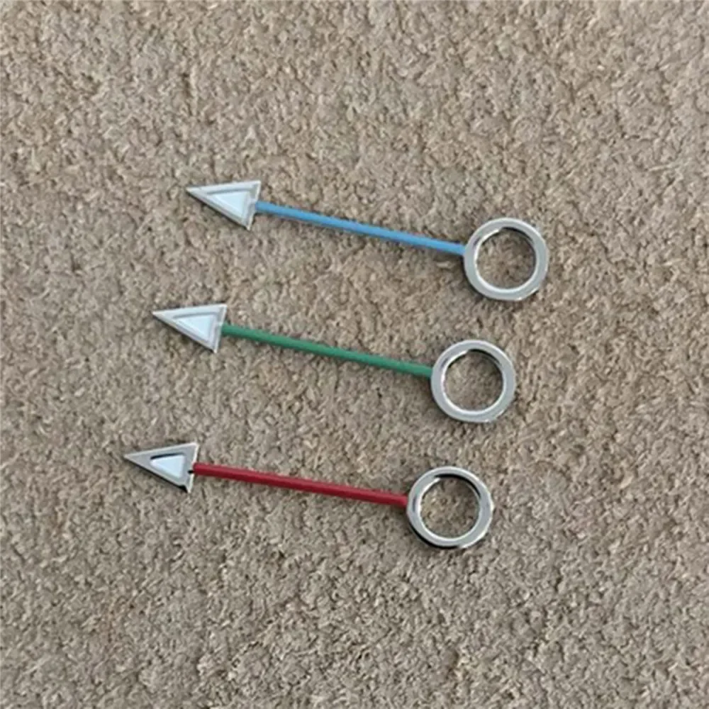 12,5 мм стрелки часов зеленые светящиеся стрелки GMT указатели для NH34 механизм мужские детали часов новый DIY